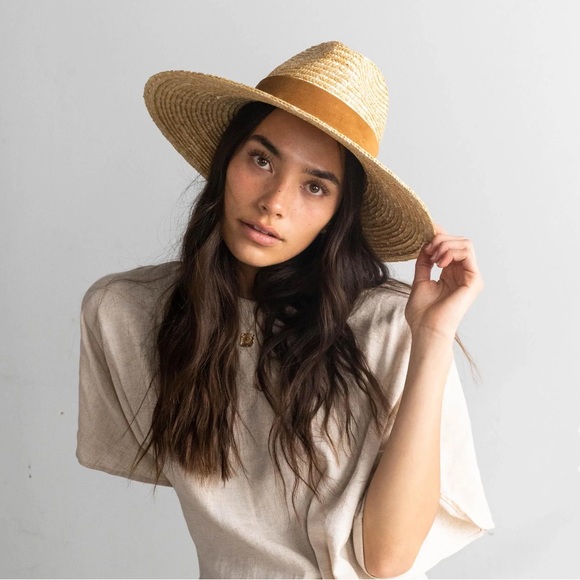 GIGI PIP ISLA STRAW FEDORA - NATURAL - Picture 1 of 7